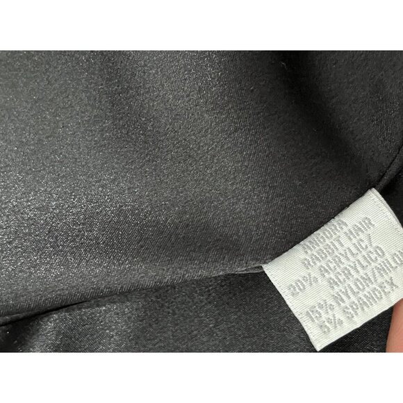 Vintage Talk of the Walk Evening Mohair Open Front Jacket Size XL Black Rabbit - Picture 4 of 5